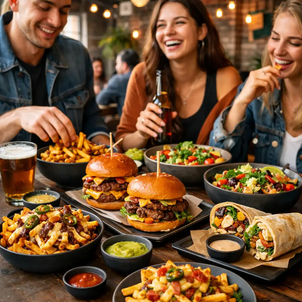Vibráló street food tálak és smash burgerek a DowntownSocialHub loft hangulatú terében