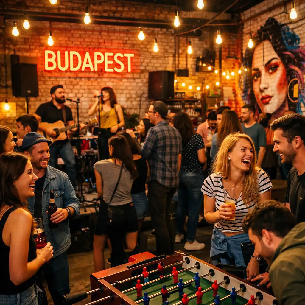 Közösségi pillanatok: barátok, társas esték és élő zenés bulik a DowntownSocialHubban